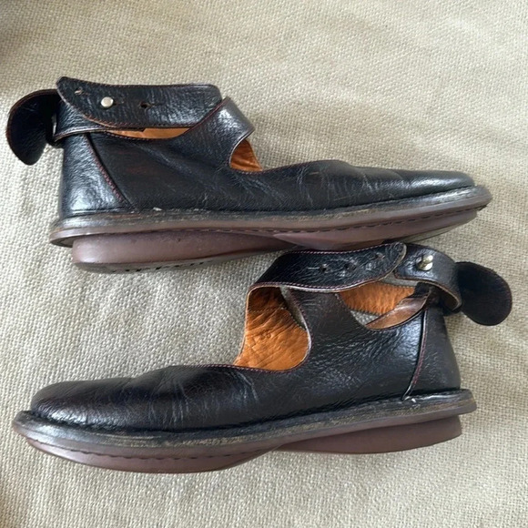 TRIPPEN Vivienne  DARK plum almost black  Leather Wrap Strap Shoe EU 36 us 6-7 - Picture 10 of 16